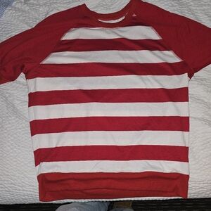 Red and white striped shirt (new)